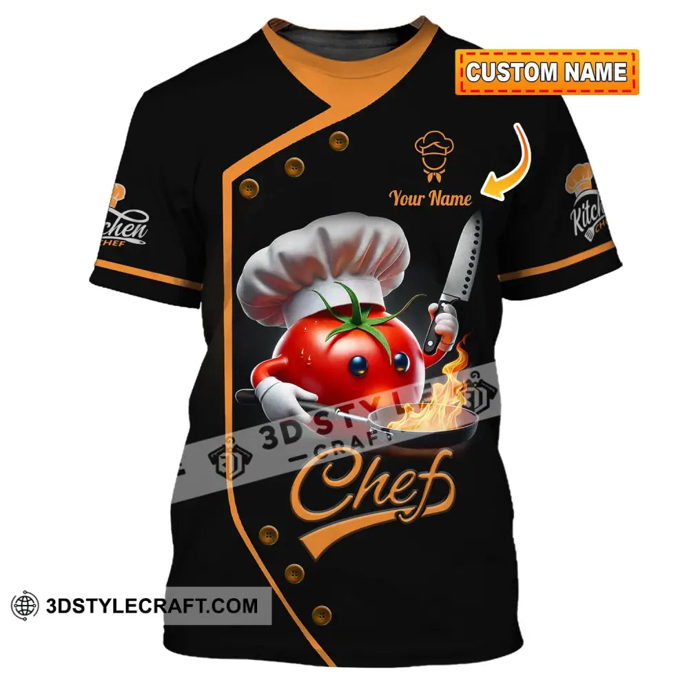 Unisex Shirt Custom Name Chef Gift T-Shirt