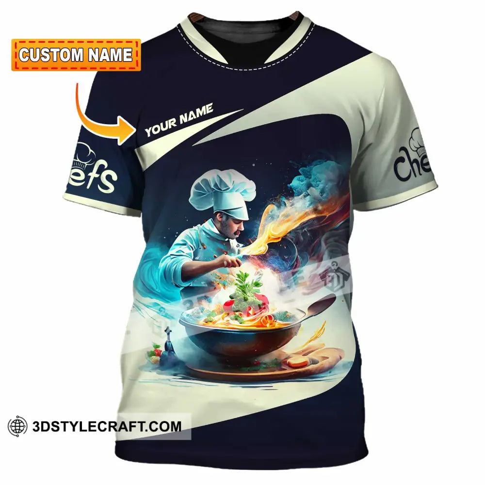 Unisex Shirt Custom Name Chef Gift T-Shirt