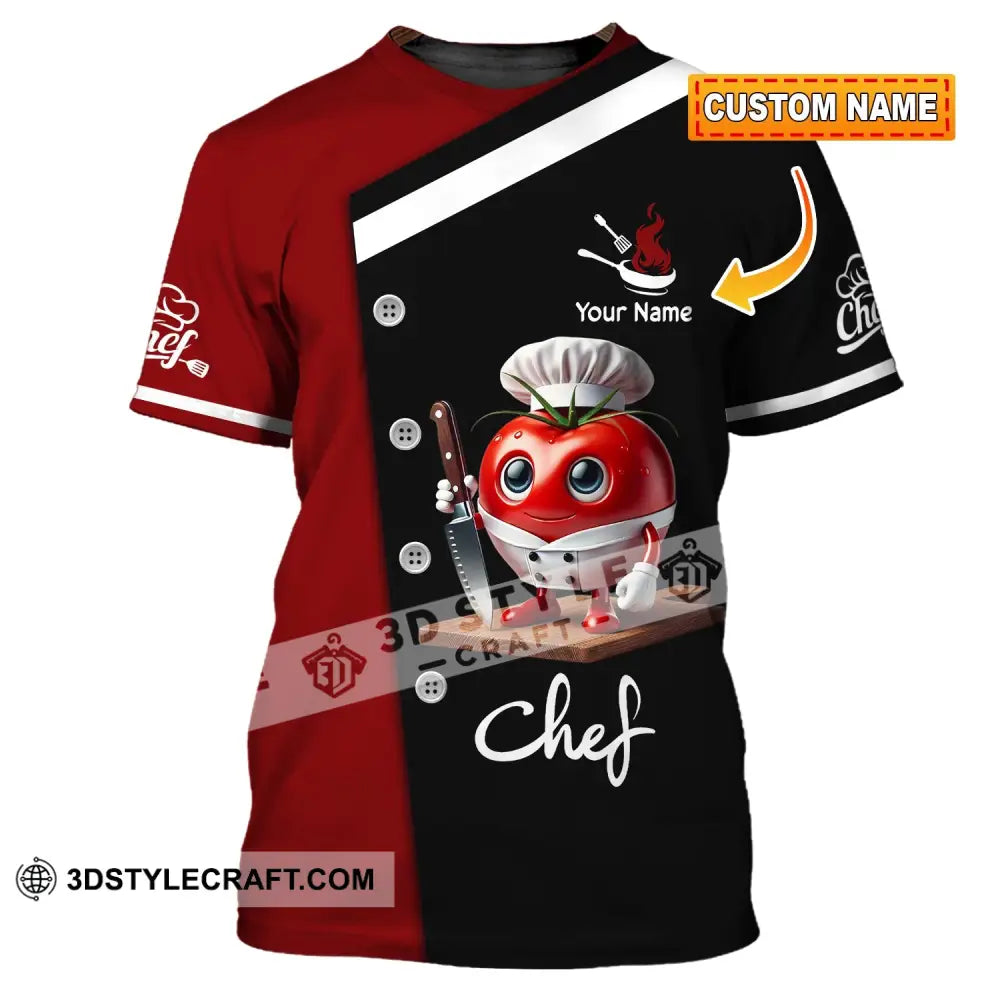 Unisex Shirt Custom Name Chef Gift T-Shirt