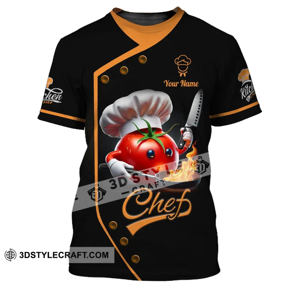 Unisex Shirt Custom Name Chef Gift T-Shirt / S T-Shirt