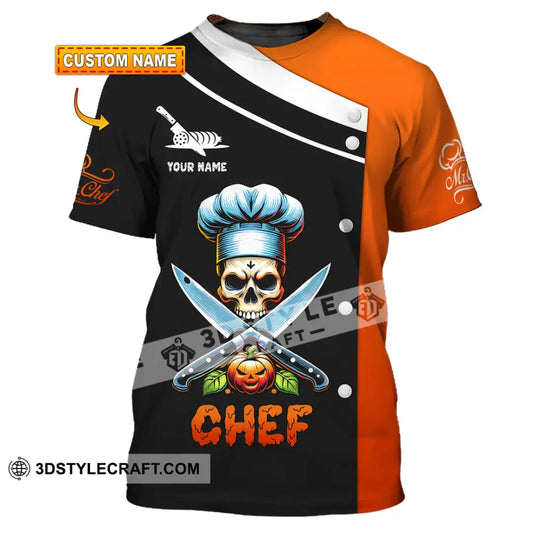 Unisex Shirt Custom Name Chef Halloween T-Shirt Gift For T-Shirt