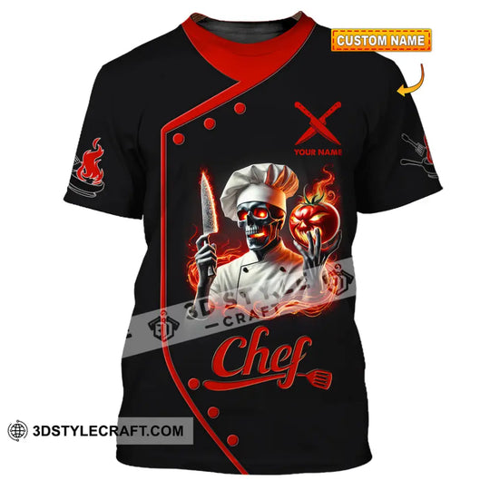 Unisex Shirt, Custom Name Chef Shirt, Chef Polo Long Sleeve Shirt style option 1