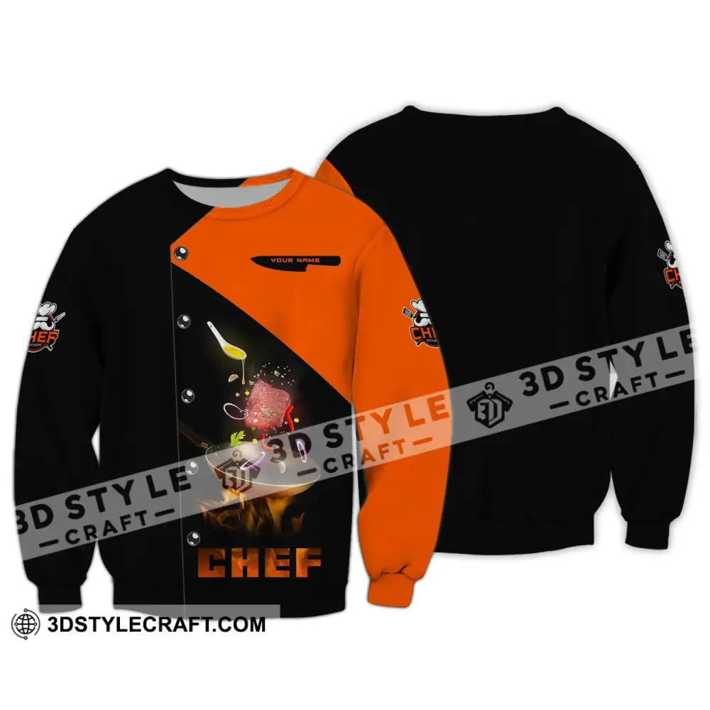 Unisex Shirt Custom Name Chef Pride Polo Gift For Cooking Lovers Long Sleeve / S T-Shirt