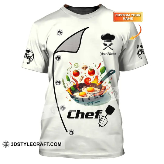 Unisex Shirt, Custom Name Chef Shirt, Chef T-shirt Hoodie, Gift for Cooking Lovers style option 1
