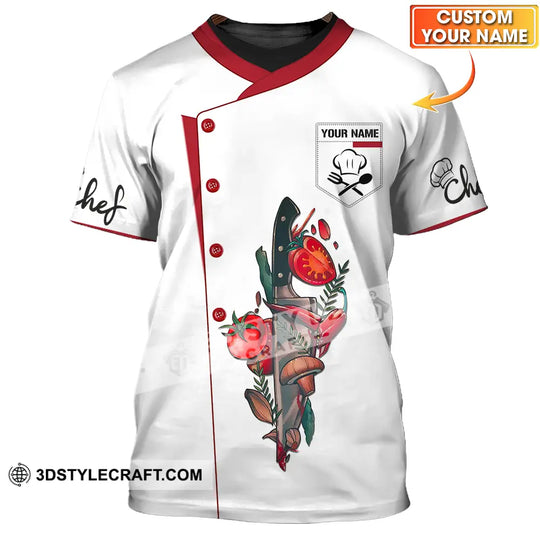 Unisex Shirt - Custom Name Chef Shirt, Vegetable Knife style option 1