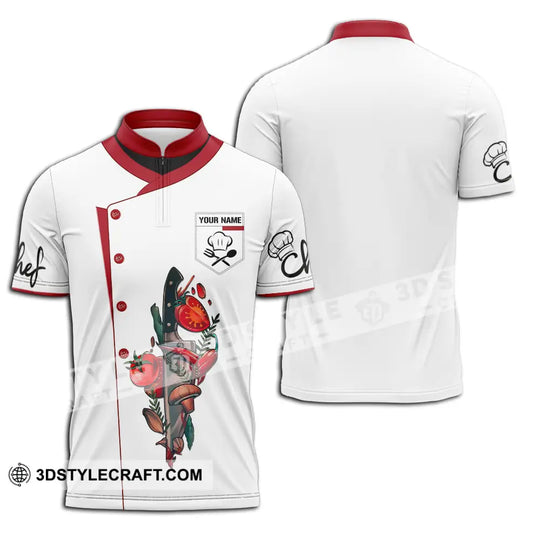 Unisex Shirt - Custom Name Chef Shirt, Vegetable Knife style option 2