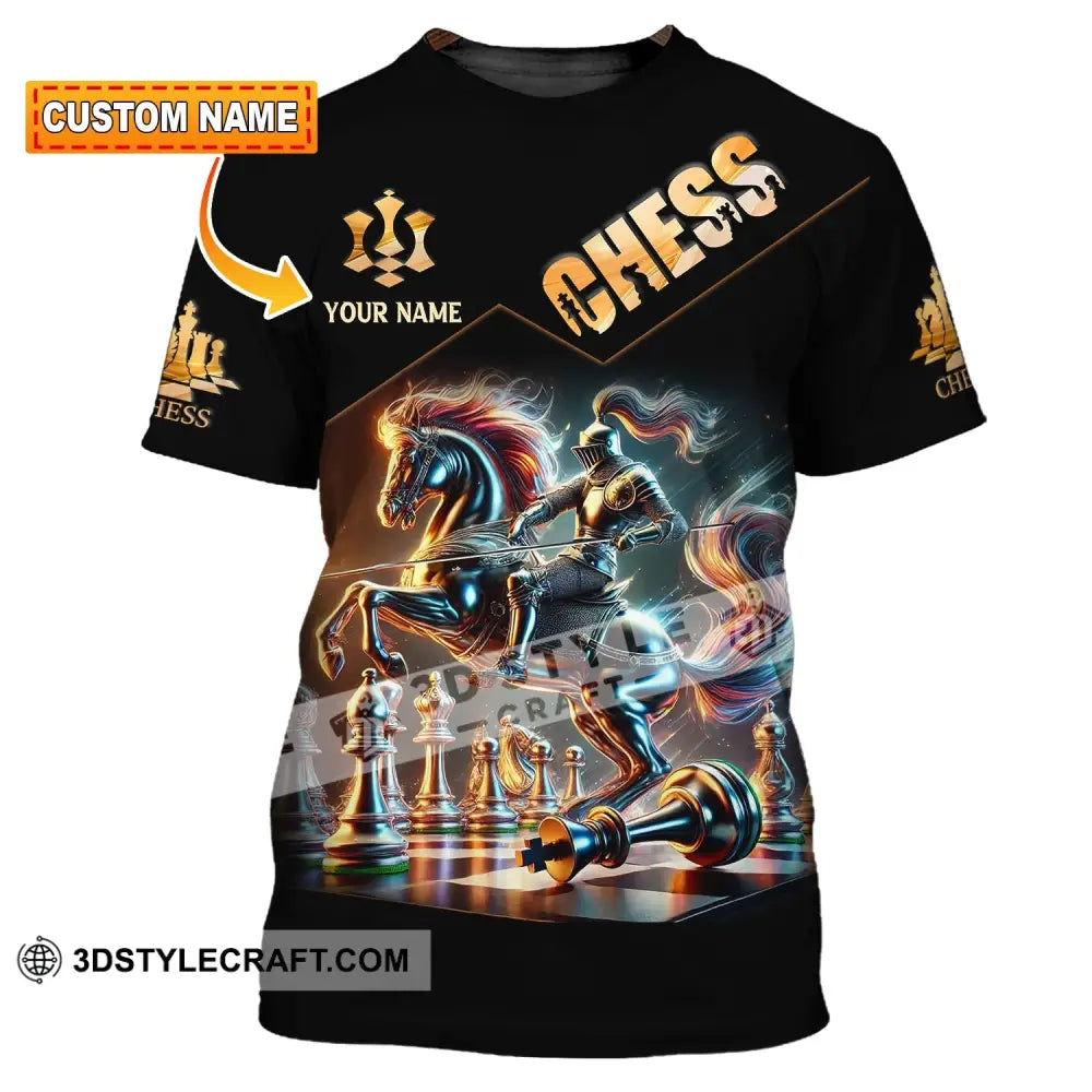 Unisex Shirt Custom Name Chess Lover Hoodie Polo Long Sleeve T-Shirt