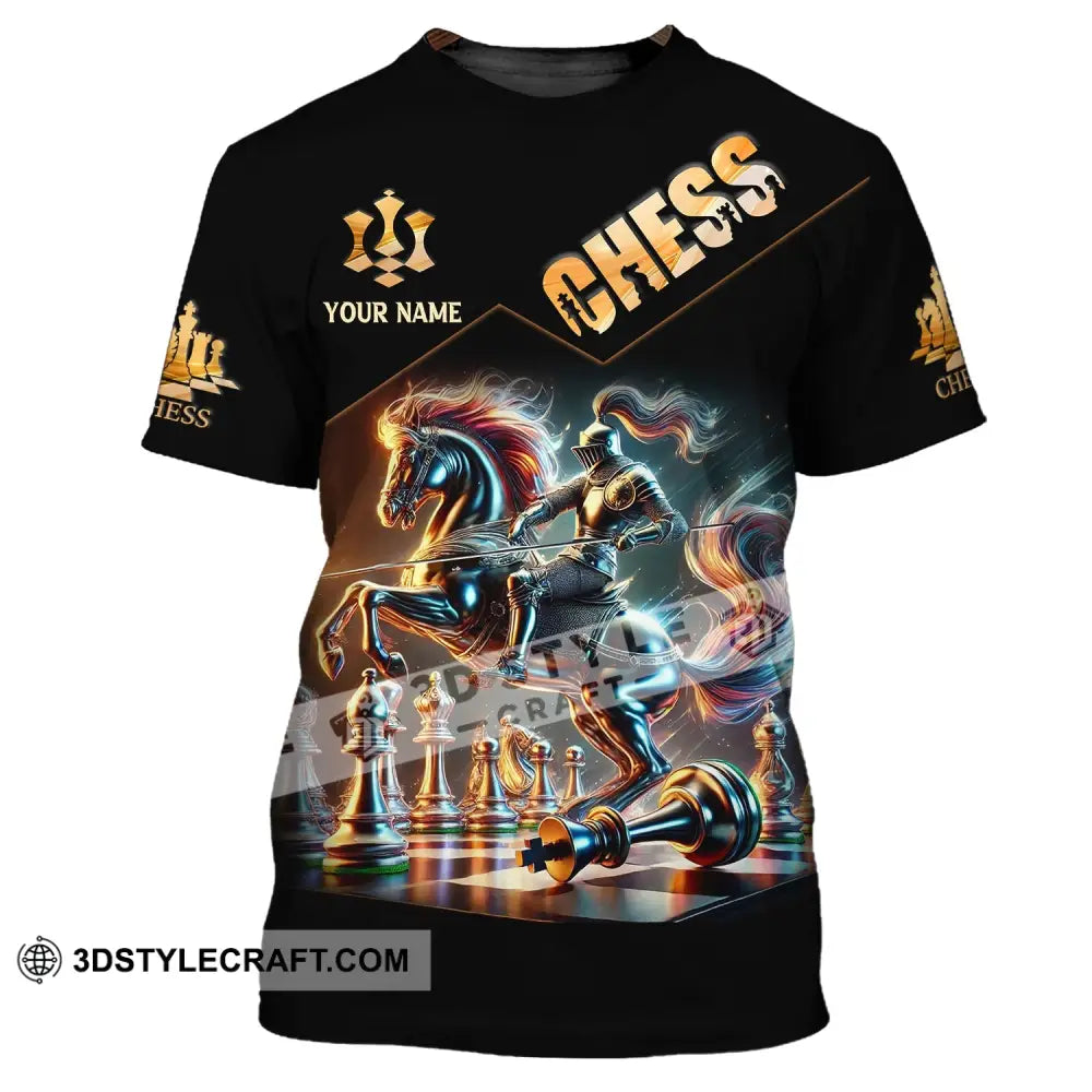 Unisex Shirt Custom Name Chess Lover Hoodie Polo Long Sleeve T-Shirt / S T-Shirt