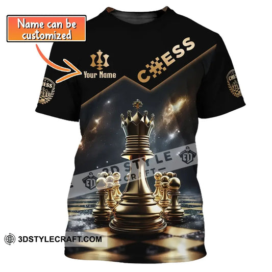 Unisex Shirt Custom Name Chess T-Shirt Game King