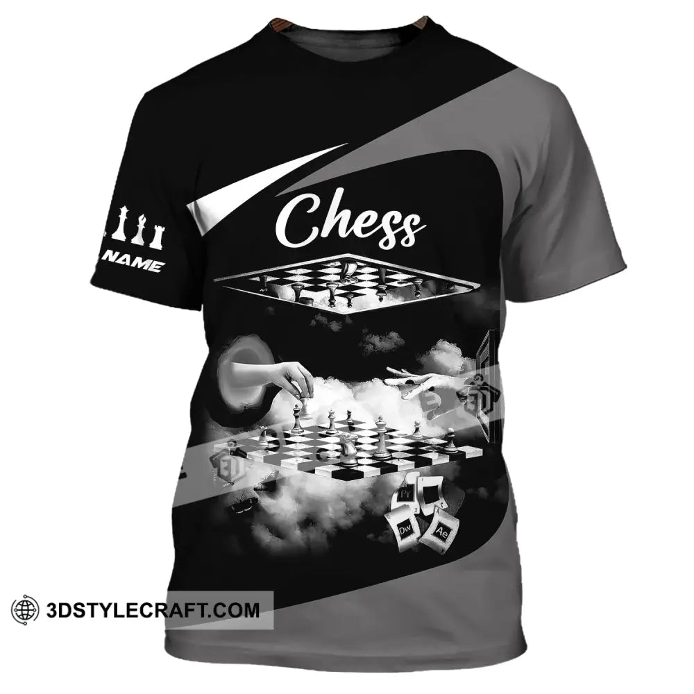 Unisex Shirt Custom Name Chess T-Shirt Player Club Checkmate Polo / S