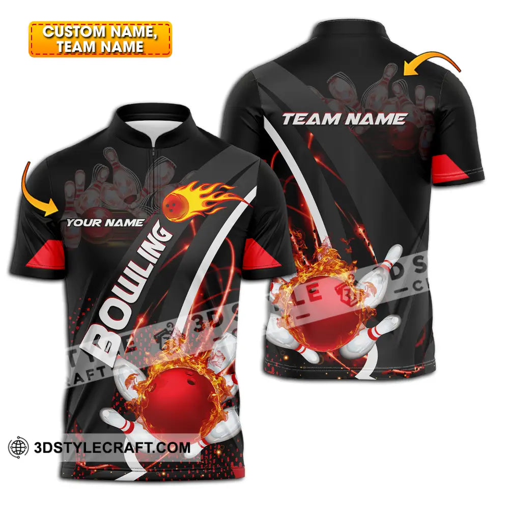 Unisex Shirt - Custom Name Classic Bowling Lover T-Shirt