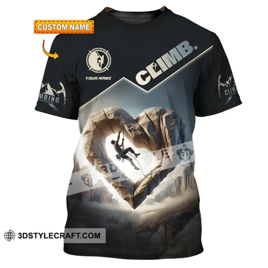 Unisex Shirt Custom Name Climb Long Sleeve T-Shirt T-Shirt