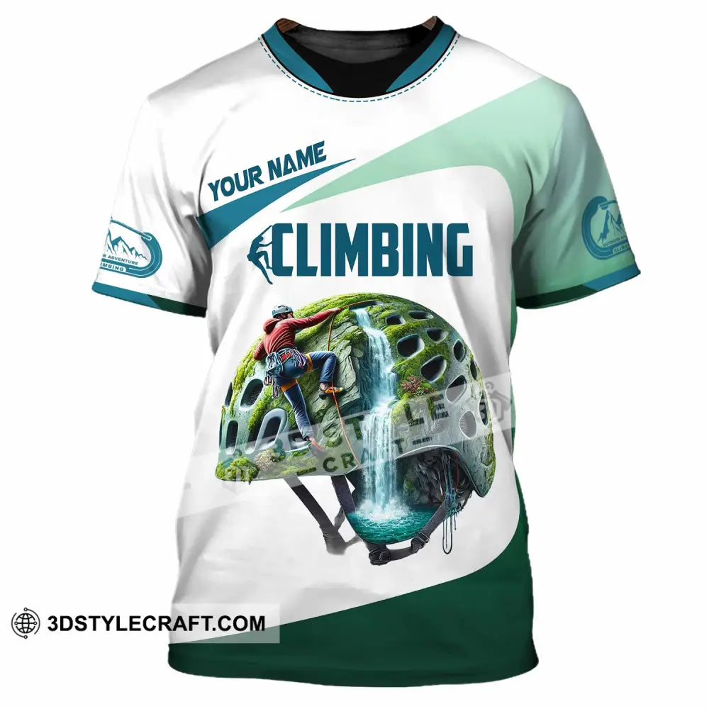 Unisex Shirt Custom Name Climbing Gift For Lover T-Shirt / S T-Shirt