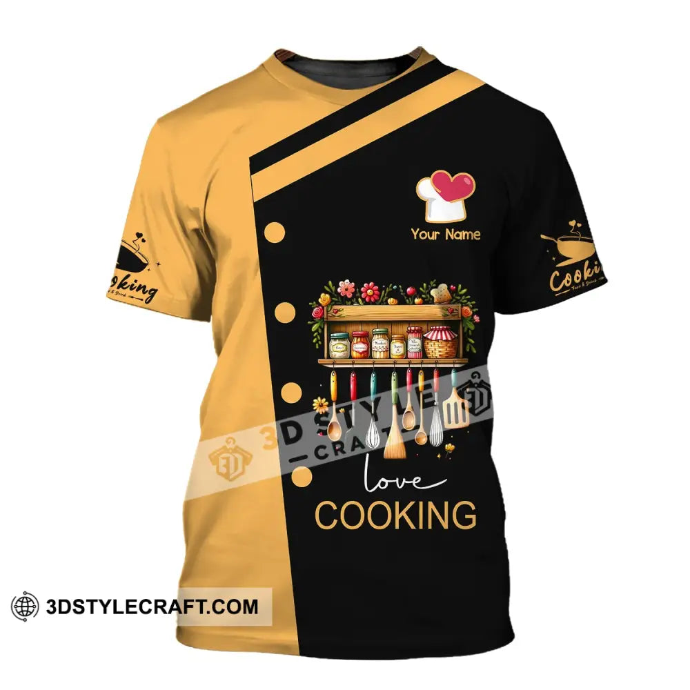 Unisex Shirt - Custom Name Cooking T-Shirt / S T-Shirt