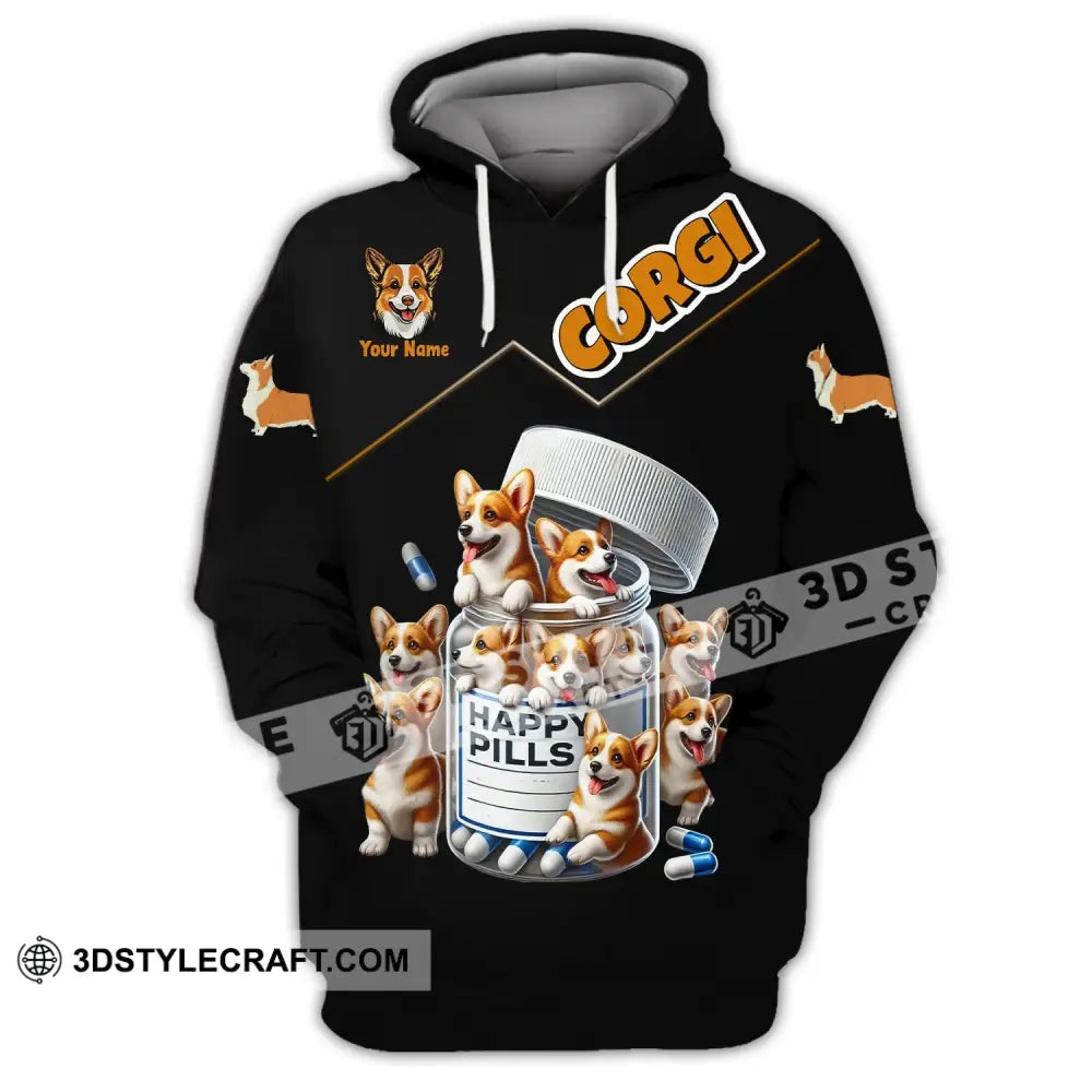 Unisex Shirt - Custom Name Corgi Lover Hoodie / S T-Shirt