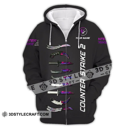 Unisex Shirt - Custom Name Shirt Counter Strike 2 style option 3