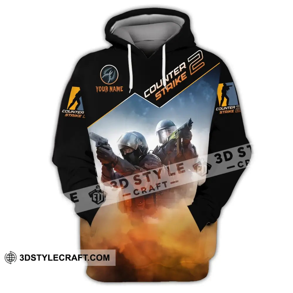 Unisex Shirt - Custom Name Counter Strike Hoodie / S T-Shirt