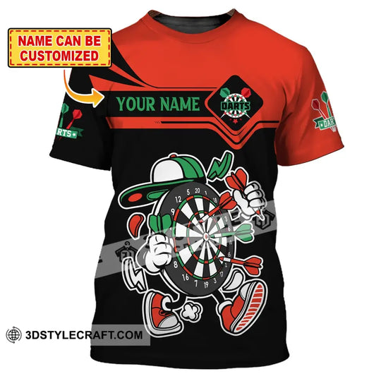 Unisex Shirt, Custom Name Dart Shirt, Darts T-Shirt, Gift for Darts Lover, Darts Gamer T-Shirt style option 1