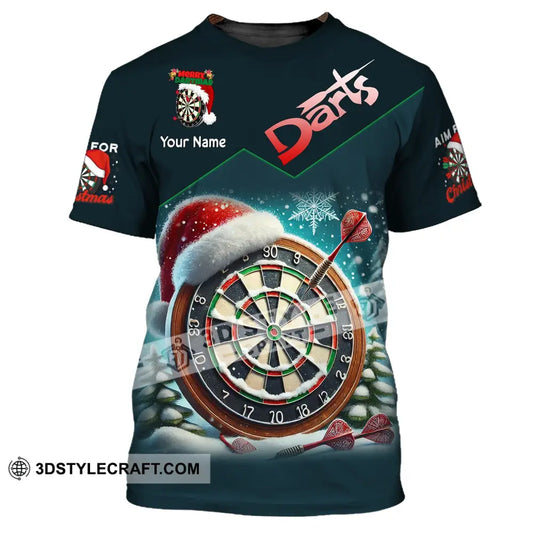 Unisex Shirt Custom Name Dart Darts T-Shirt Gift For Lover Gamer / S T-Shirt