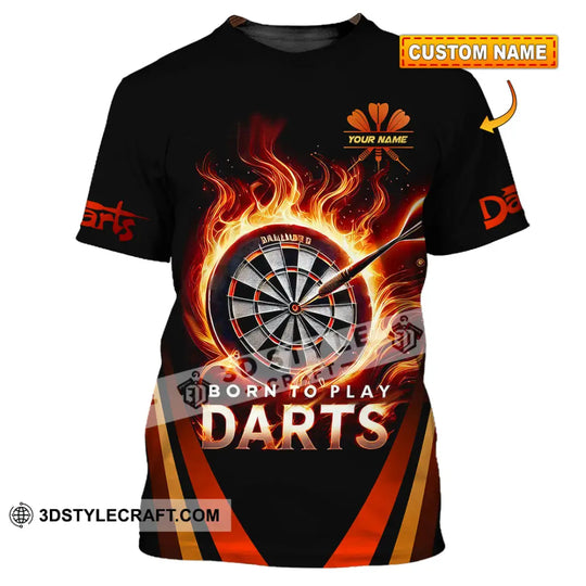 Unisex Shirt, Custom Name Dart Shirt, Dart Love Hoodie Shirt Polo Long Sleeve, Gift for Dart Player style option 1