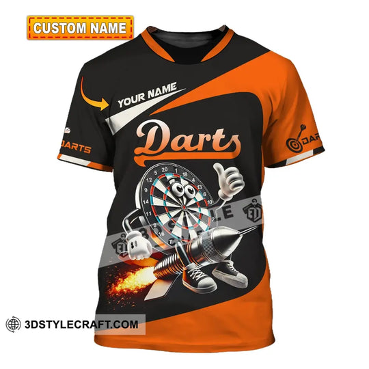 Unisex Shirt, Custom Name Dart Shirt, Dart Lover T-Shirt style option 1
