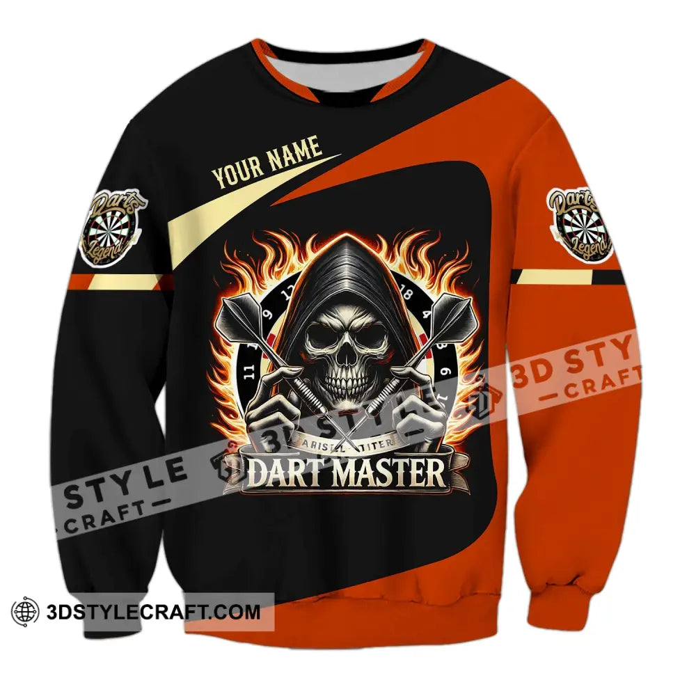 Unisex Shirt - Custom Name Dart Master Long Sleeve / S T-Shirt