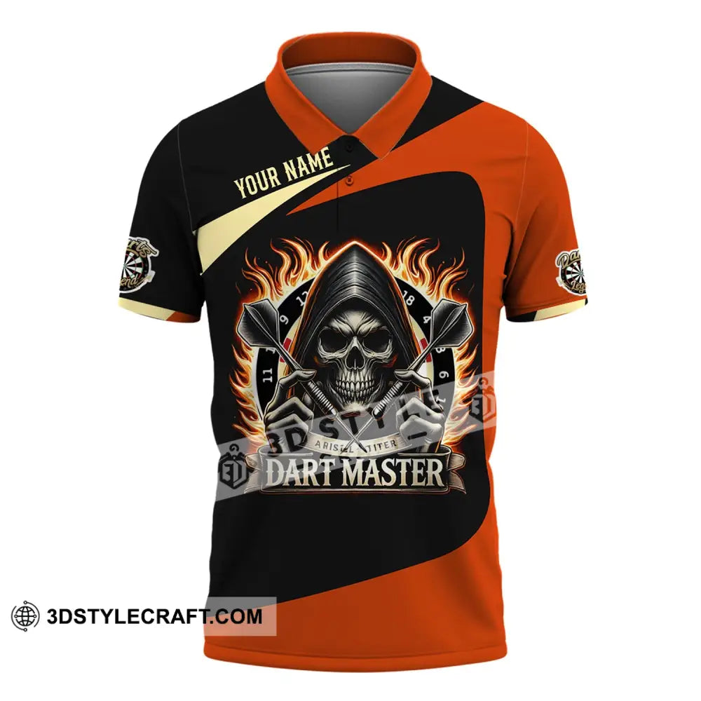 Unisex Shirt - Custom Name Dart Master Polo / S T-Shirt