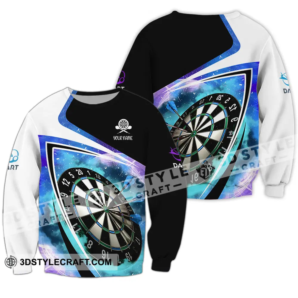 Unisex Shirt - Custom Name Darts Galaxy Long Sleeve / S T-Shirt