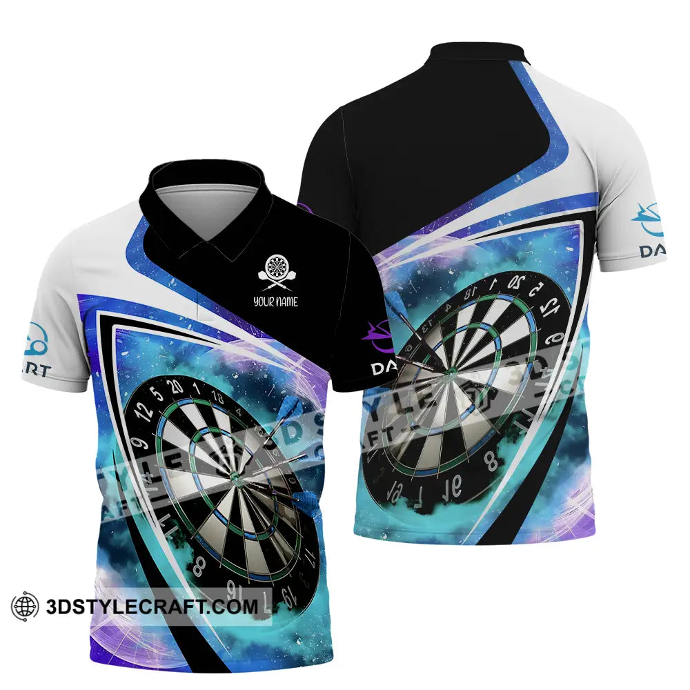 Unisex Shirt - Custom Name Darts Galaxy Polo / S T-Shirt