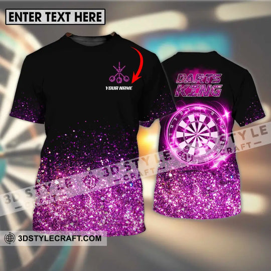 Unisex Shirt - Custom Name Darts King Shirt style option 1