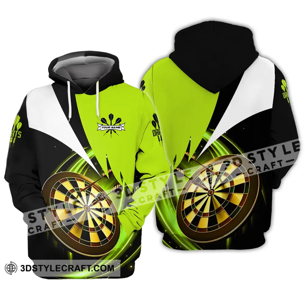 Unisex Shirt - Custom Name Darts Neon Hoodie / S T-Shirt