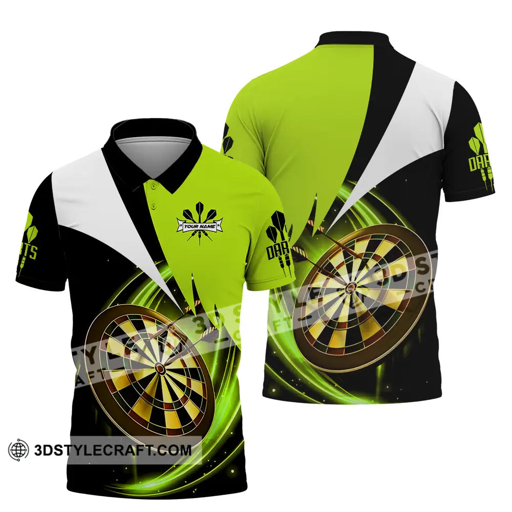 Unisex Shirt - Custom Name Darts Neon Polo / S T-Shirt