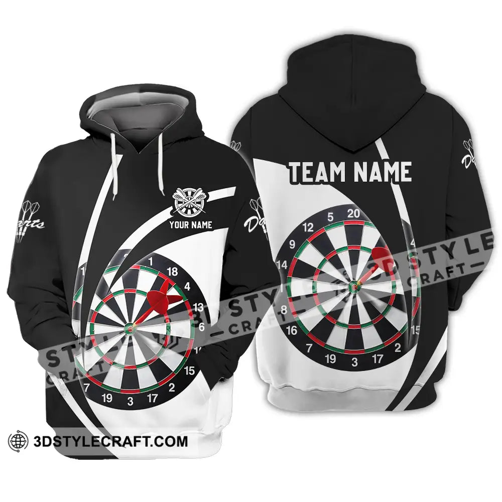 Unisex Shirt - Custom Name Darts Player Classic Color Hoodie / S T-Shirt