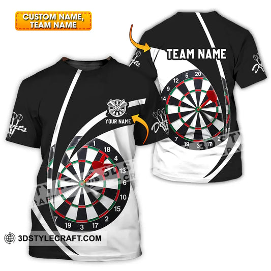 Unisex Shirt - Custom Name Darts Player Classic Color T-Shirt