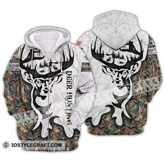 Unisex Shirt - Custom Name Shirt Deer Hunting style option 2