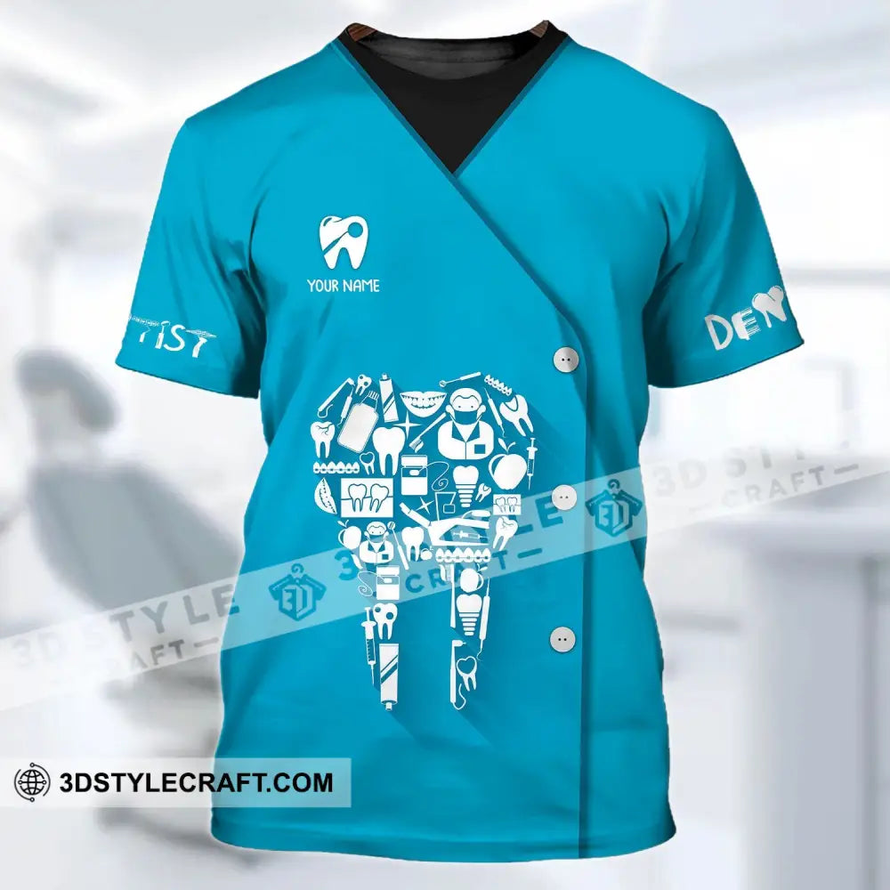 Unisex Shirt - Custom Name Dentist T-Shirt Dental Gift For Dentists T-Shirt