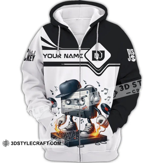 Unisex Shirt, Custom Name Disc Jockey Shirt, DJ Hoodie Shirt Polo Long Sleeve, Music Lover T-Shirt style option 3