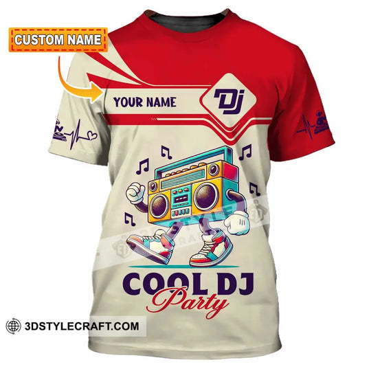 Unisex Shirt, Custom Name Disc Jockey Shirt, DJ Hoodie Shirt Polo Long Sleeve Shirt style option 1