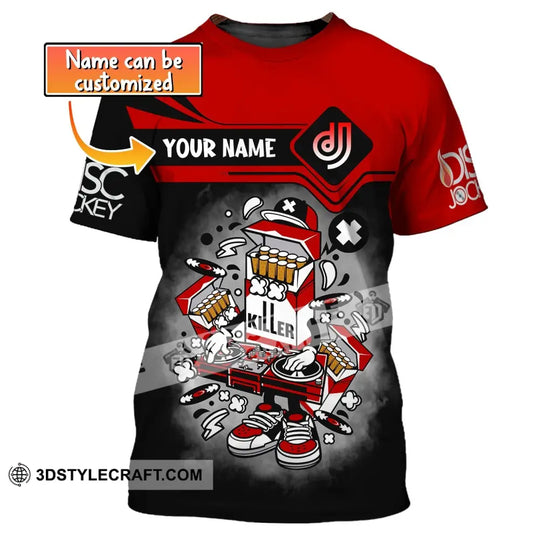 Unisex Shirt, Custom Name Disc Jockey Shirt, DJ Shirt, DJ Hoodie Shirt Polo Long Sleeve style option 1