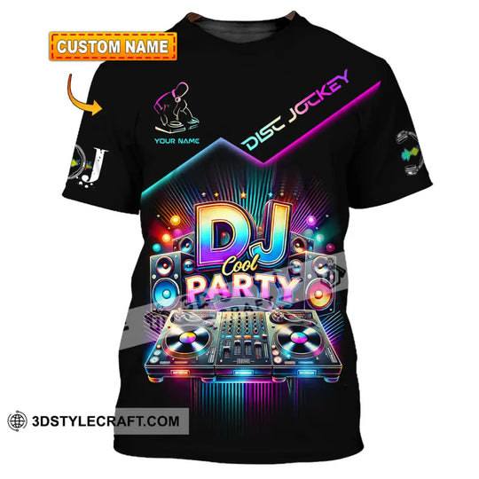 Unisex Shirt, Custom Name Disc Jockey Shirt, Disc Jockey Polo Long Sleeve Shirt, DJ Gift style option 1