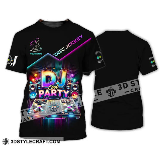 Unisex Shirt, Custom Name Disc Jockey Shirt, Disc Jockey Polo Long Sleeve Shirt, DJ Gift style option 2