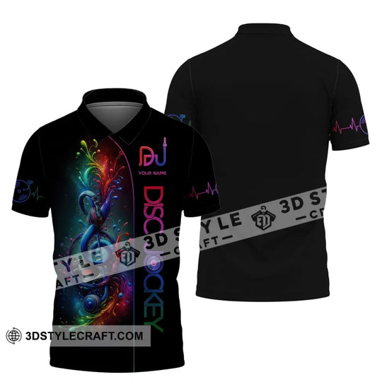 Unisex Shirt, Custom Name Disc Jockey T-Shirt, DJ Shirt, Music Lover Gift style option 4