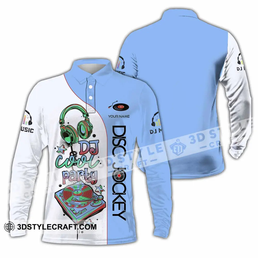 Unisex Shirt - Custom Text Shirt Chef Shirt Long Sleeve Polo / S T-shirt