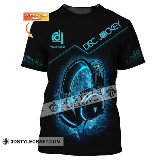 Unisex Shirt Custom Name Disc Jockey T-Shirt Gift For Dj Music Lover / S