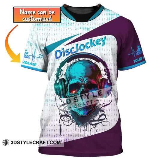 Unisex Shirt, Custom Name Disc Jockey T-Shirt, Music Lover Shirt, DJ Shirt, Gift For DJ style option 1