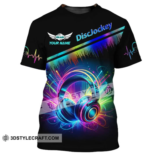 Unisex Shirt, Custom Name Disc Jockey T-Shirt, Music Lover Shirt, DJ Shirt style option 2