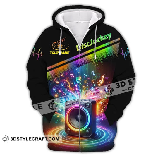 Unisex Shirt, Custom Name Disc Jockey T-Shirt, Music Lover Shirt, DJ Shirt style option 3