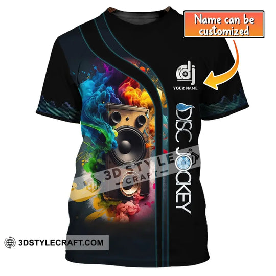 Unisex Shirt, Custom Name Disc Jockey T-Shirt, Music Lover Shirt, Gift For DJ style option 1