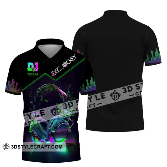 Unisex Shirt, Custom Name Disc Jockey T-Shirt, Music Lover, Gift For DJ style option 4