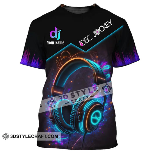 Unisex Shirt Custom Name Disc Jockey T-Shirt Music Lover Gift For Dj / S